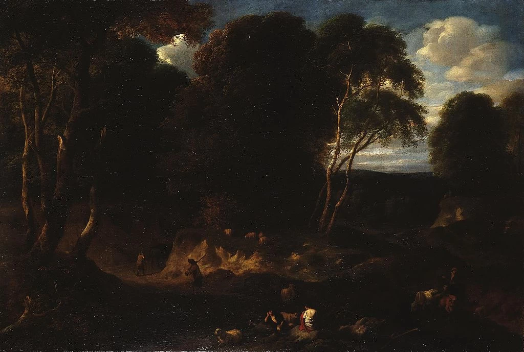 Paesaggio forestale con figure - Hermitage, San Pietroburgo